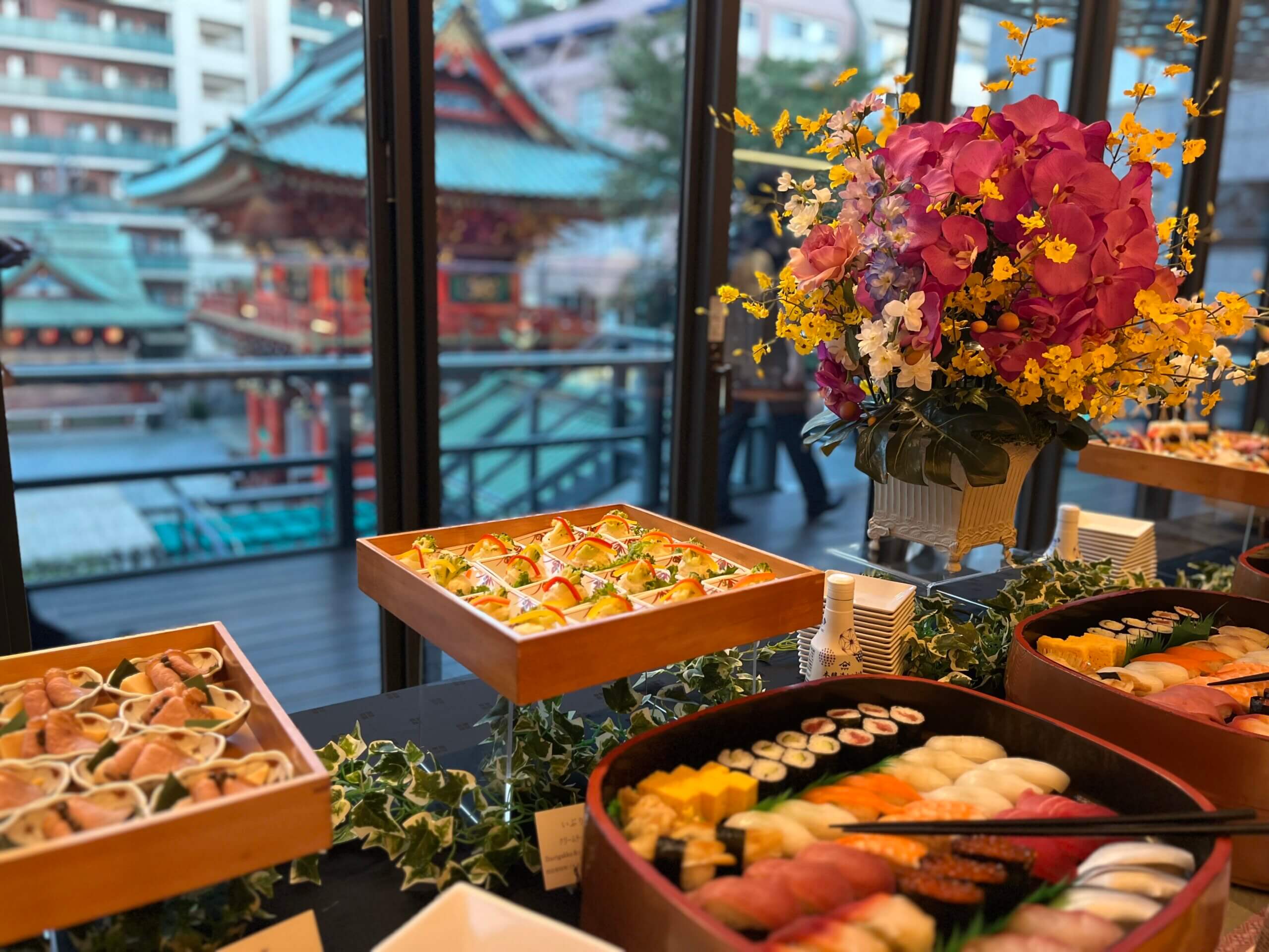 神田明神ホールでのケータリング写真