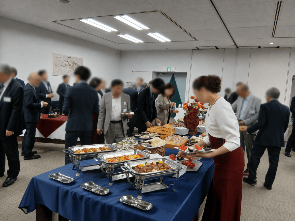 塗料会館パーティー様子